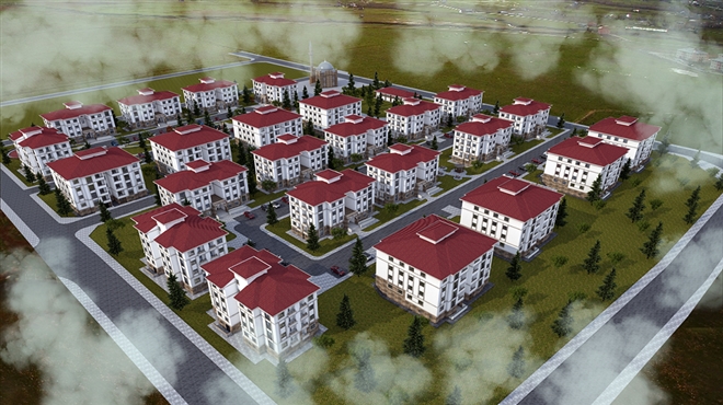 MUŞ KEPENEK´TE YAPILAN KONUTLARIN SATIŞI BAŞLADI