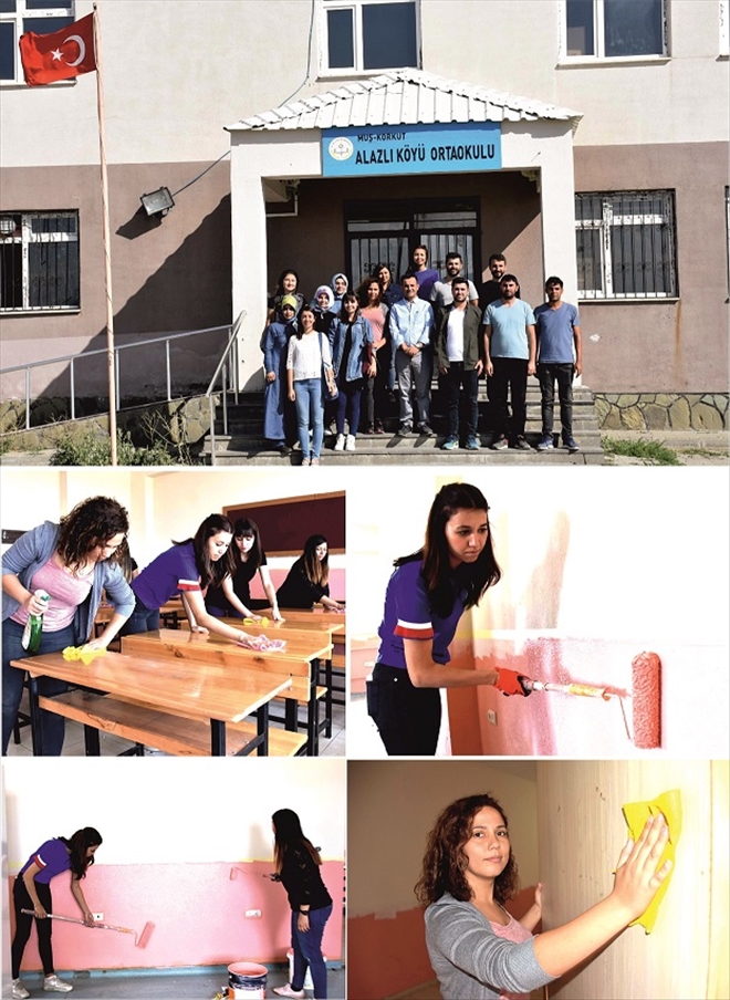  KÖY ÖĞRETMENLERİ OKULLARINI YENİ DÖNEME HAZIRLADI