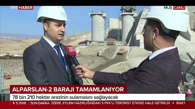 FIRAT, TRT EKRANLARINDA ALPARSLAN 2 BARAJI VE HES ÇALIŞMALARINI ANLATTI