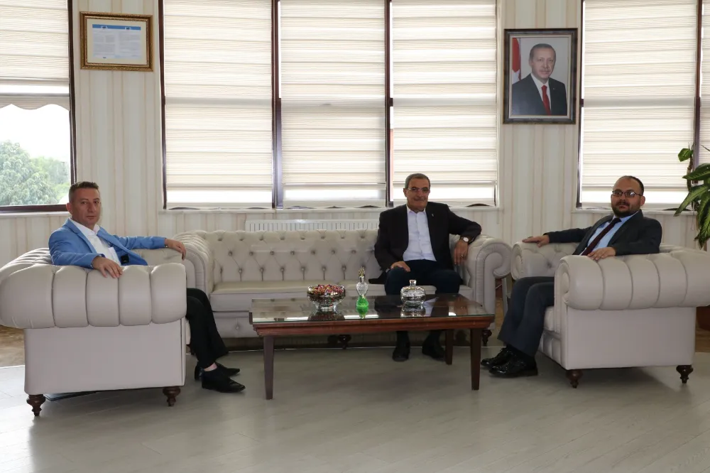 DEMİRTÜRKOĞLU’NDAN REKTÖR ALİCAN’A HAYIRLI OLSUN ZİYARETİ