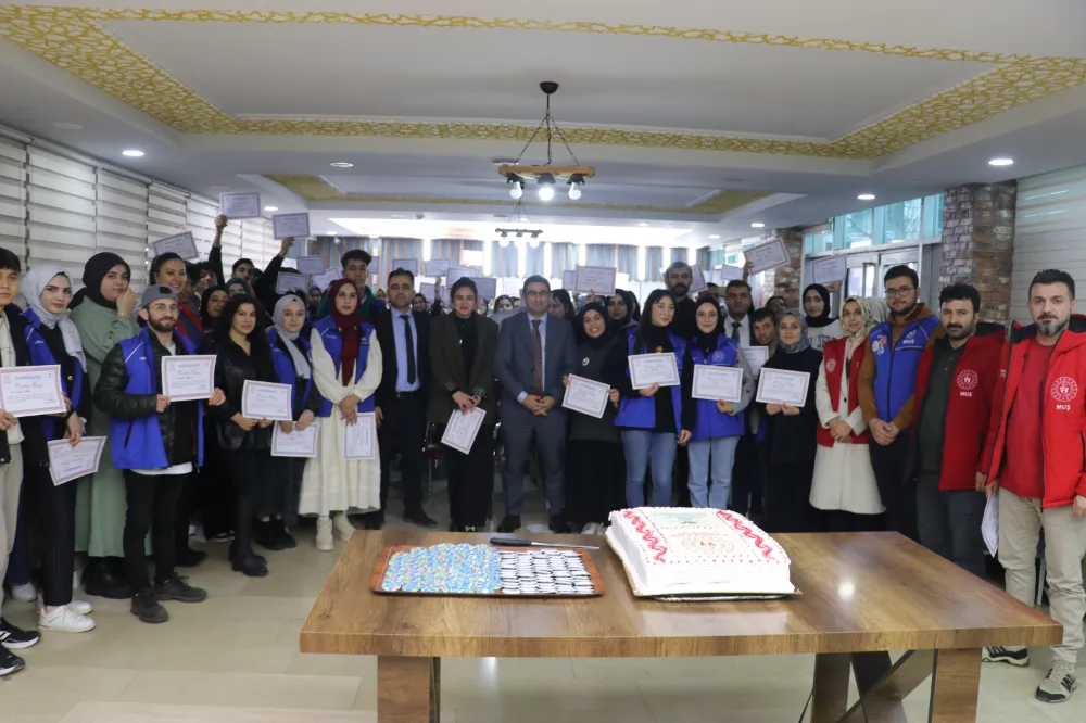 MUŞ GSİM GÖNÜLLÜ GENÇLER İÇİN ETKİNLİK DÜZENLENDİ