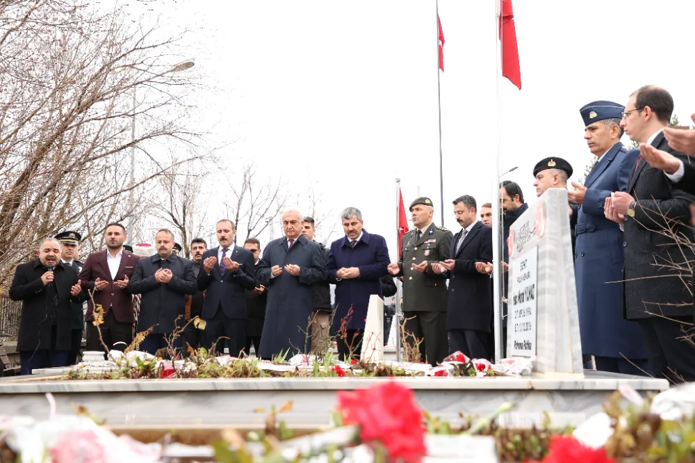 ŞEHİTLERİMİZ RAHMET VE ŞÜKRANLA ANILDI