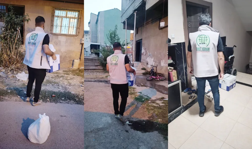 MUŞ’TA 167 AİLENİN YÜZÜ UMUT KERVANI İLE GÜLDÜ