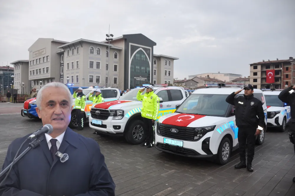 MUŞ’UN GÜVENLİK FİLOSU GÜÇLENDİ: 78 YENİ ARAÇ HİZMETE GİRDİ