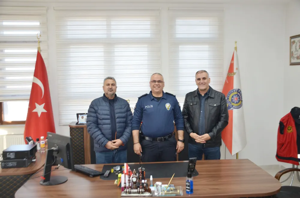 BULANIKLI GAZETECİLERDEN EMNİYET MÜDÜRÜ ENGİN ARLI’YA HAYIRLI OLSUN ZİYARETİ