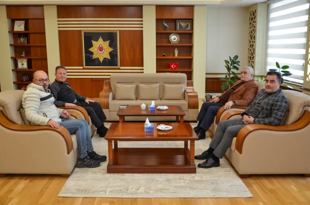 GAZETEMİZ YÖNETİMİNDEN EMNİYET MÜDÜRÜ KUZUDİŞLİ’YE NEZAKET ZİYARETİ