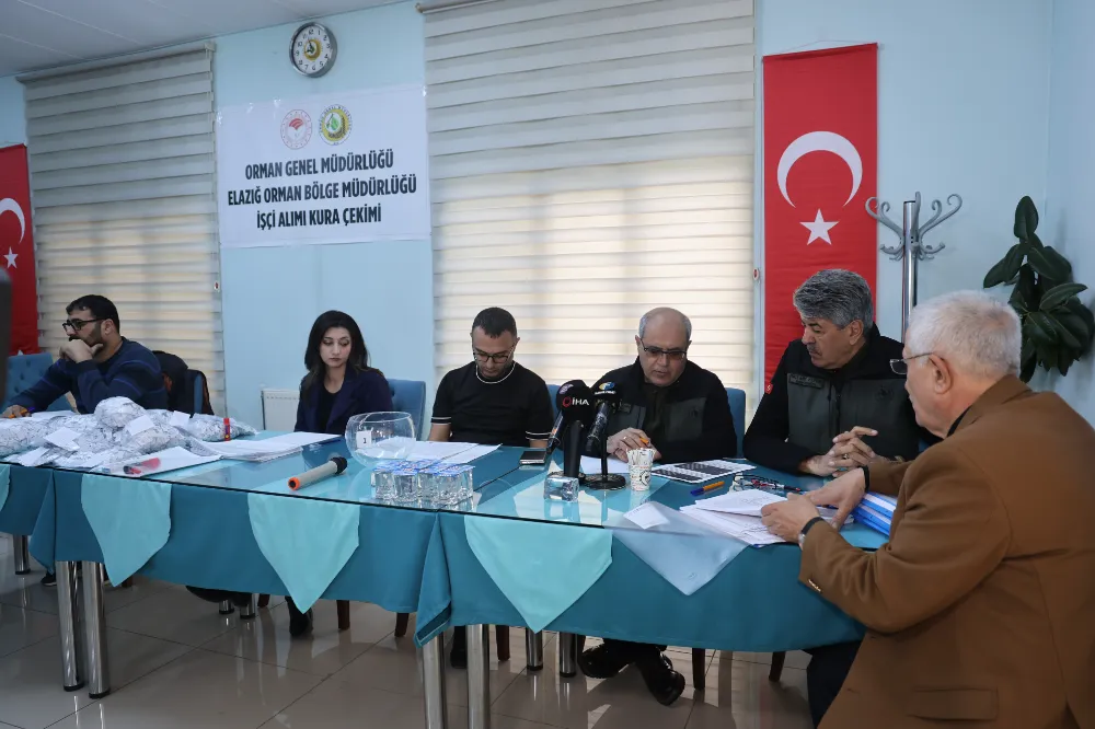 ORMAN BÖLGE MÜDÜRLÜĞÜNE GÖREV YAPACAK 106 GEÇİCİ İŞÇİ ALIMI İÇİN KURA ÇEKİMİ