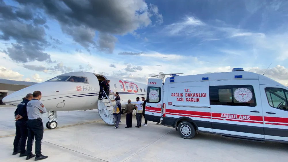 7 AYLIK BEBEK UÇAK AMBULANSLA ANKARA’YA SEVK EDİLDİ