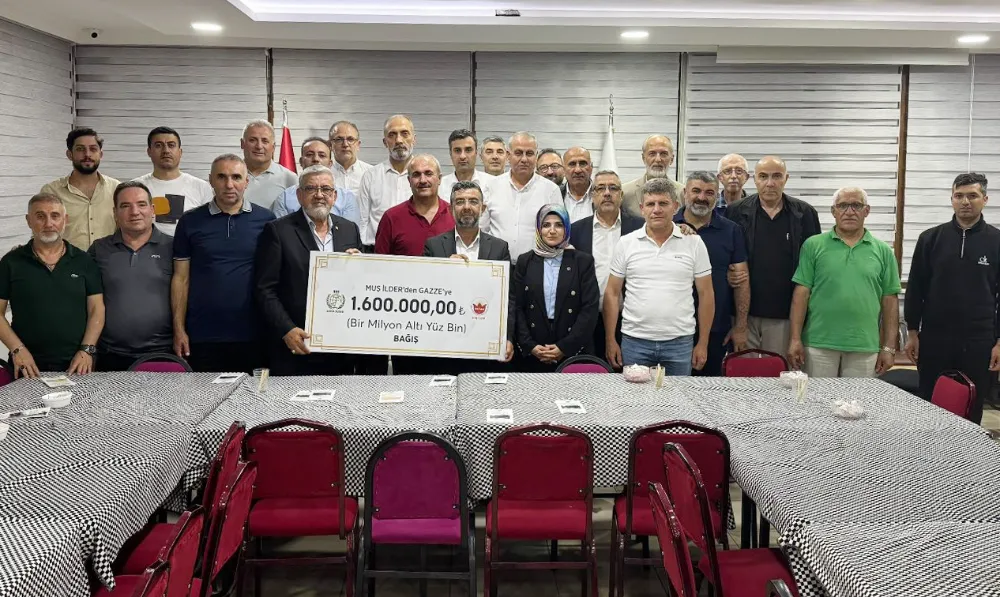MUŞ-İLDER’DEN GAZZE’YE 1,6 MİLYON TL’LİK DESTEK