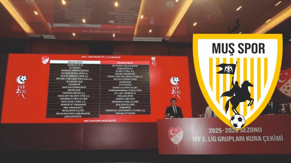 MUŞSPOR’UN 2. LİG SERÜVENİ BAŞLIYOR: FİKSTÜR 9 TEMMUZ’DA ÇEKİLECEK