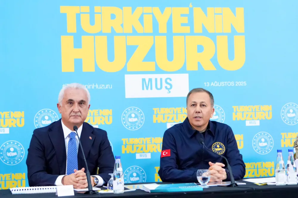 BAKAN YERLİKAYA MUŞ’TA HUZUR VE GÜVEN MESAJI VERDİ