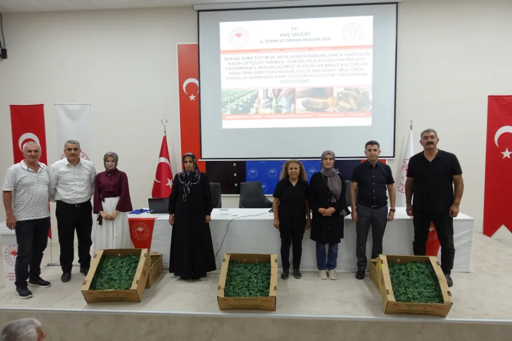 KADIN ÇİFTÇİLERE HİBELİ TURŞULUK HIYAR FİDESİ DESTEĞİ