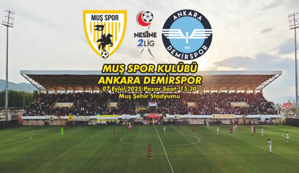 MUŞSPOR ANKARA EKİBİNİ KONUK EDİYOR