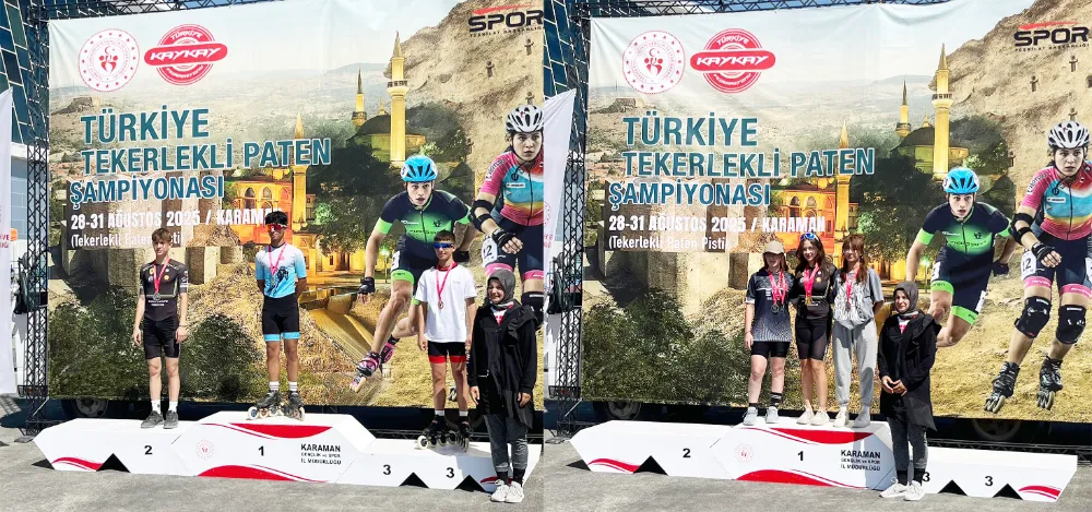 MUŞLU SPORCULAR TEKERLEKLİ PATENDE TÜRKİYE ÜÇÜNCÜSÜ OLDU