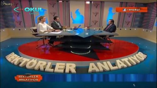 REKTÖR İNANÇ, TRT OKUL`UN KONUĞU OLDU